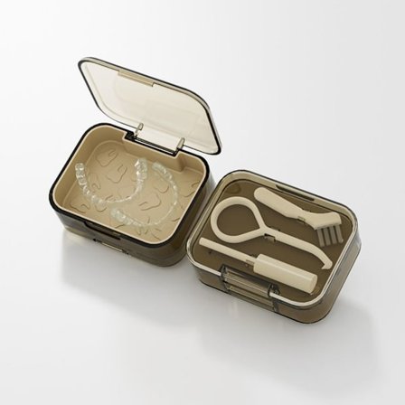 Protesbadkar Tänder Förvaringsbox BRUN - spot försäljning