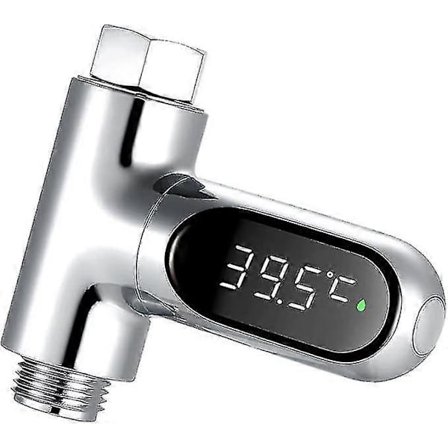 Dusjtermometer med roterende skjerm, digital LED-dusjtemperaturvisning, temperatur
