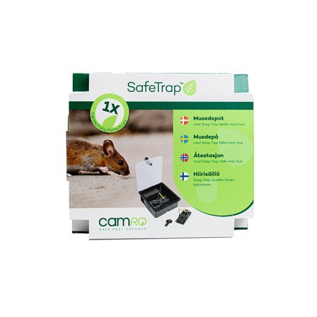SafeTrap Musedepot med Snap-trap Fælde mod Mus, Tøj & Bolig, Skadedyrsbekæmpelse, Mus & Rotter