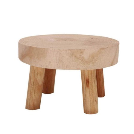 Mini Puinen Jakkarateline Kasviteline Koristeellinen Puinen Kasvijakkara Bonsai-teline Sisä- ja ulkotiloihin Kotipuutarha A