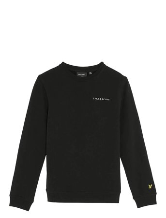 Script Crew Neck Sweatshirt Black Lyle & Scott