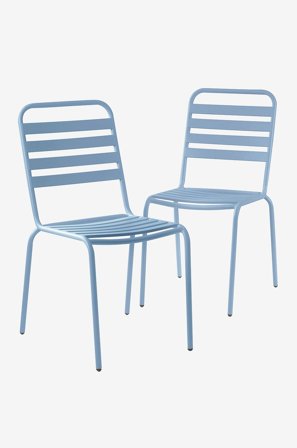 Jotex - Utestol 2-pk Pigeon blue - DEIA - Kjøp Hagestoler & -krakker hos Jotex