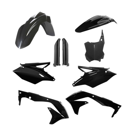 Kit Plastiche Completo Acerbis Kawasaki Nero - Kawasaki KX 450F 2016-2018