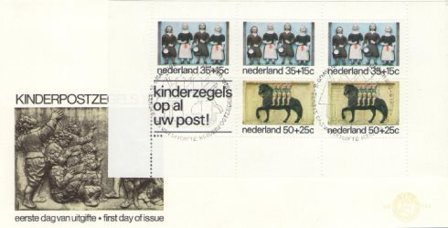 Holland 1975 - NVPH E144a + blok - FDC - FDC