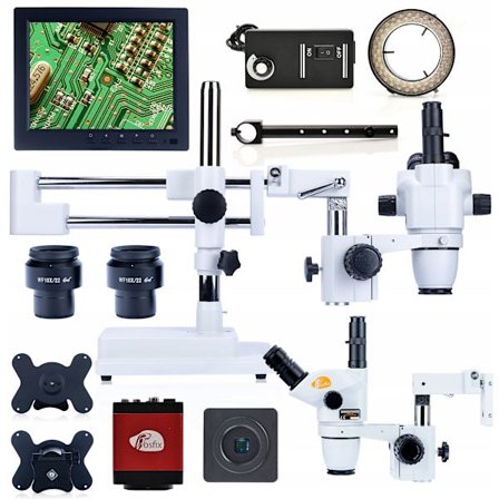 Moon Pro Trinokulaarinen Stereomikroskooppi + Draco Red Pro Kamera 2MP – 8" Naytto | LED-Valo | Täysi Paketti