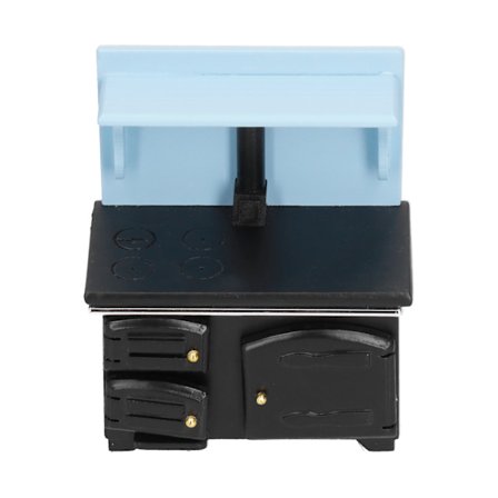 12 Miniature Dukkehus Komfur DIY Pejs Møbler Dukkehus Dekorationstilbehør