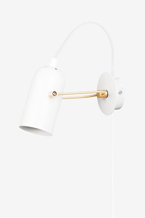 Globen Lighting - Vegglampe Swan Mini - Hvit - Vegglamper - Fra Homeroom