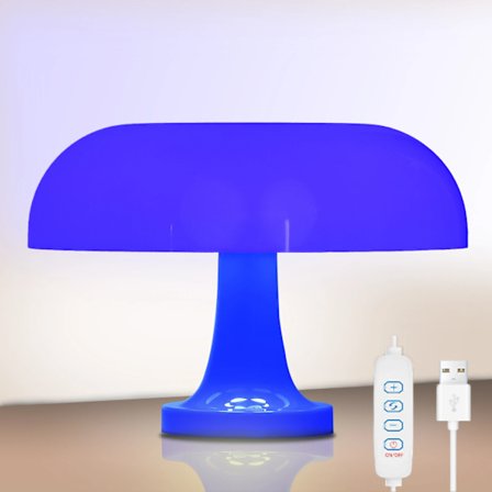 Klassisk Sopp Bordlampe Moderne Bauhaus Kunst Bordlampe Soverom Nattbordslampe Dansk Designer Oransje Dekorativ Bordlampe
