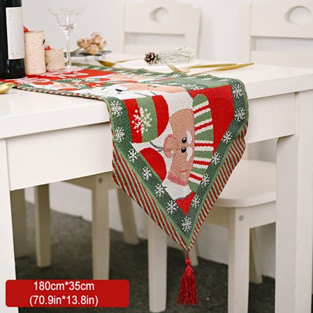 Bordsduk cover dekoration utskrift vattentät för julfest hem bankett