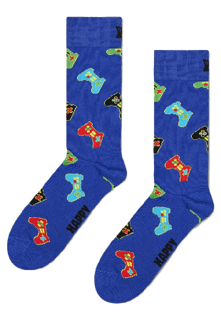 Happy Socks Controller Sock Strumpor Unisex Blå 41-46