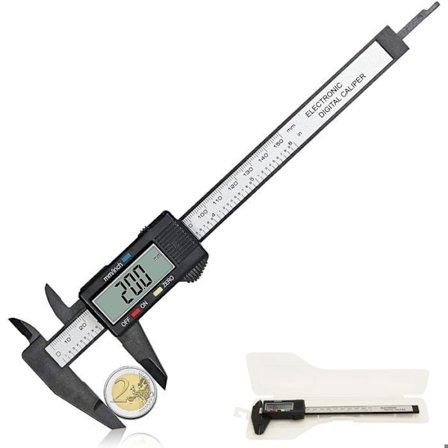 Digitaalinen työntötulkki 150 mm + LCD-näyttö