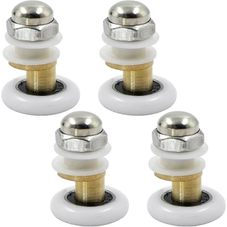 Duschdörr Rulle Duschrullar Hjul För Glidande Duschrullar Mässing Duschkabin Rulle Dörrhjul Dörrrullar Tillbehör Hårdvara Verktyg 4st