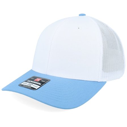 Richardson - Hvid trucker Kasket - 112 Combination White/Columbia Blue Trucker @ Hatstore