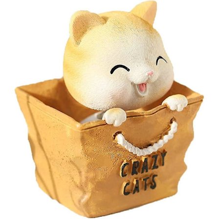 Miniatyyri Resinikoristeet Työpöydälle, Auton Kojelaudalle, Kissalelun Heiluva Pää, Työpöydän Koriste