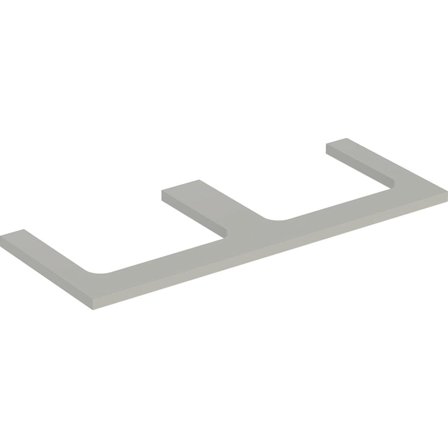 Geberit ONE 505.345.00.7 Benkeplate 120 cm, for 2 servanter Grå, Baderom