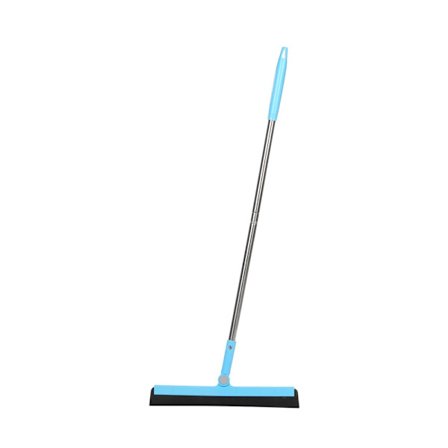 Gummigulv-skraber med håndtag, gulvskraber til glasgulve, blå