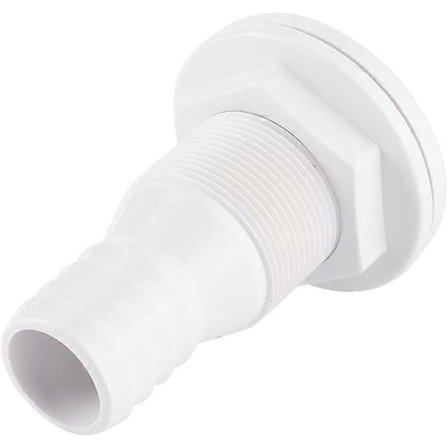 Gjennomføring SFDS1-1250-01 1 1/4in Slitesterk Gjennomføringskobling Hvit Plast Slangetilbehør for Marinebåt