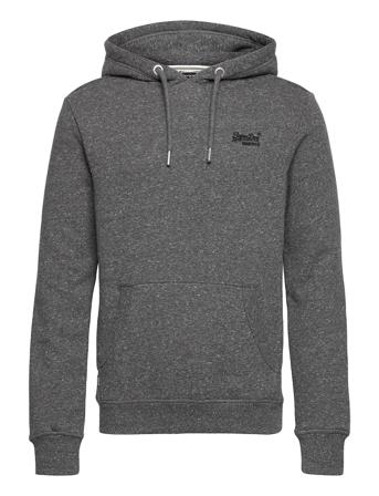 Vintage Logo Emb Hood Grey Superdry