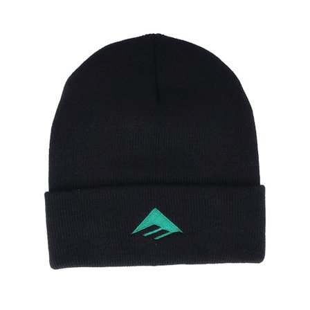 Emerica - Nero cuff Beanie - Triangle Black Cuff @ Hatstore
