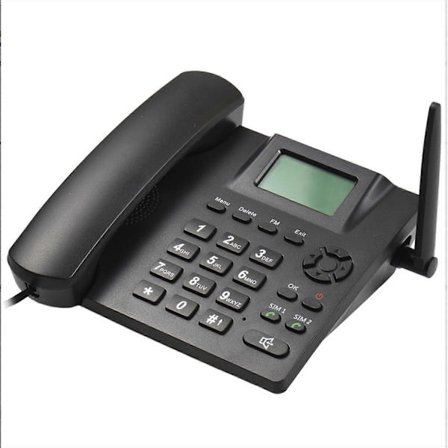 Trådløs bordtelefon GMS 850 900 1800 1900 Quad Band 2G Fast stasjonær telefon Dual SIM Dual Standby