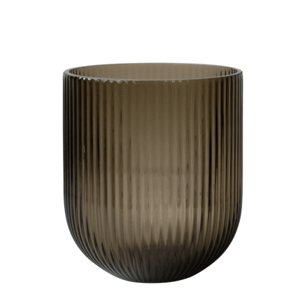 dbkd Vase Simple Stripe Brun Ø16xH18