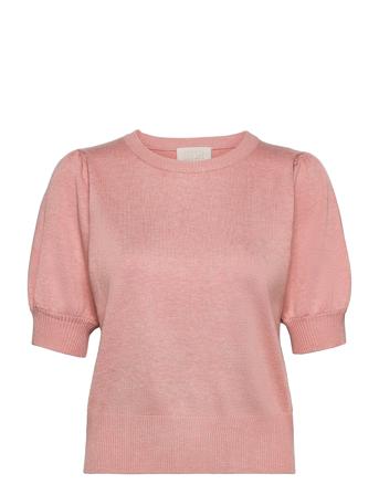 Liva Strik T-Shirt Pullover Striktrøje Lyserød Minus
