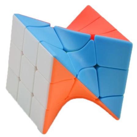 Ny kub Färgglad Twisted Cube Puzzle Finger Toys Pedagogisk T