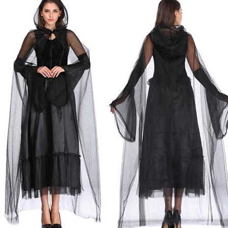 Spöksbrud Kostym Halloween Kvinna Vuxen Kostym