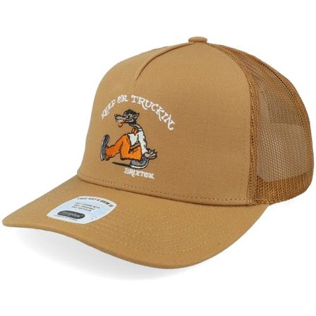 Brixton - Beige trucker Keps - Stride C Np Hat Washed Copper A-Frame Trucker @ Hatstore