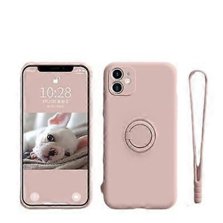 SBSG Kompatibelt med iPhone SE 2022 Skal 4,7 tum, iPhone SE3 Skal, iPhone SE 2020 Skal/iPhone 8 Skal med Ringstativ | Mikrofiberfoder | Stötsäkert