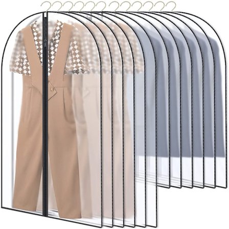 Klädskydd, 10-pack påsar Set 60 x 120cm/60 x 100cm/Klänningskläder