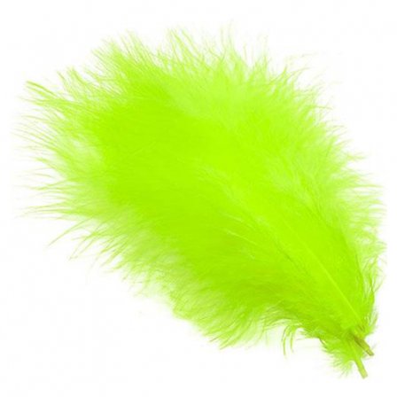 Marabou Plumes - Fluo Chartreuse