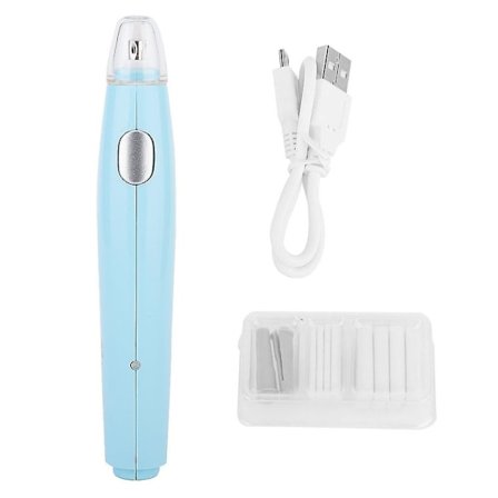 Praktiskt elektriskt USB-laddningsbart suddgummi med 16 utbytesstift (Rosa)