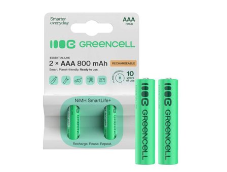 Green Cell batteri - 2 x AAA - NiMH