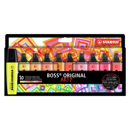 Stabilo Boss Arty Varma färger 10-pack
