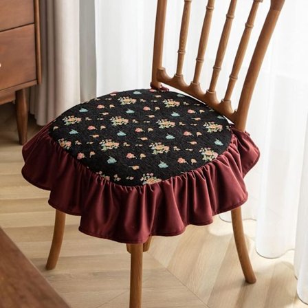 #Svart stolpute med vintage-trykt blonde#