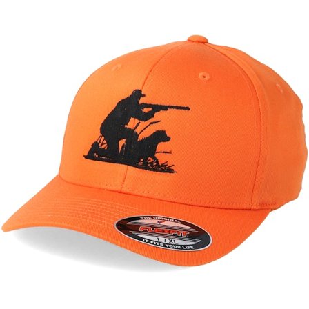 Hunter - Oranžový flexfit Kšiltovka - Hunting Team Orange Flexfit @ Hatstore