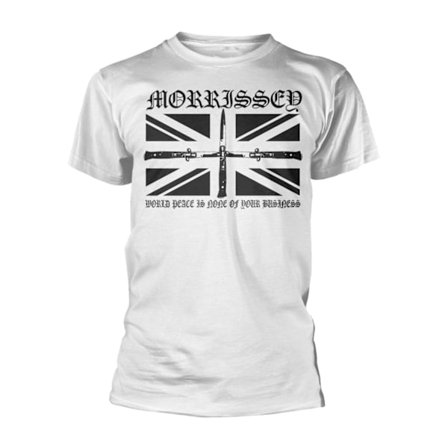 Morrissey Unisex Adult Flick Knife T-Shirt S Vit
