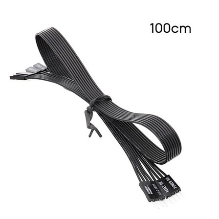 20/30/50/100 cm Moderkortsbrytare HDD LED/PLED/Reset SW / Power SW förlängningskabel