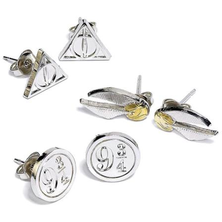 Harry Potter Örhängen Silverpläterade Set