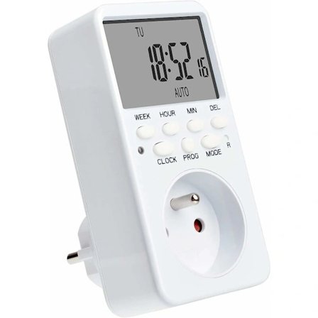 Digital Programmerbar Uttag, Veckotimer för Eluttag med 20 Program, 24H Timeruttag med LCD-Display Energibesparing för Hemmet