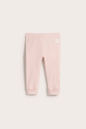 Kappahl | Ribbade leggings | Vaaleanpunainen