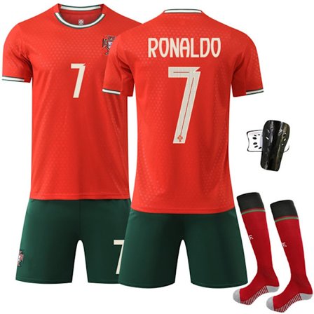 25-26 Portugal Fotballdrakt #7 Ronaldo Treningsdrakt Nr. 7 Hjemme