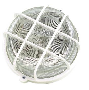 Gelia 110010240 Gitterarmatur rund, 100 W, IP44 Hvit, Belysning