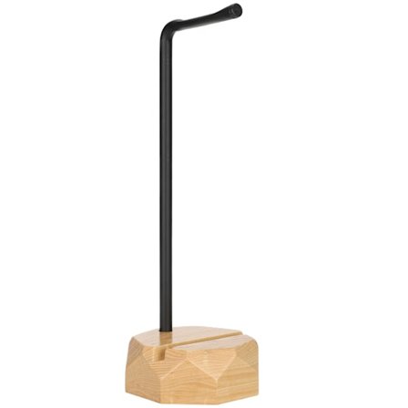 Kuulokkeiden pidike, massiivinen puinen kuuloketeline, pöytäkuulokkeiden ripustin