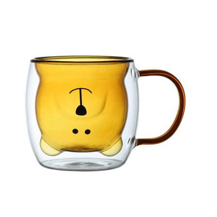 250 ml Lasikuppi Lasinen kahvikuppi RUSKEA