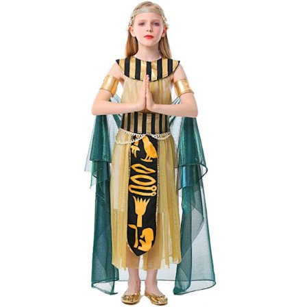 Flickor Gold Queen Set Halloween kostymer