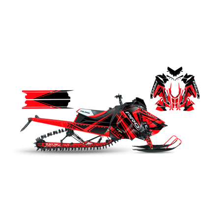 Tarrasarja SweTown Ream Racer 19 Punainen - Polaris Axys 800 Switchback XCR 2018-2020