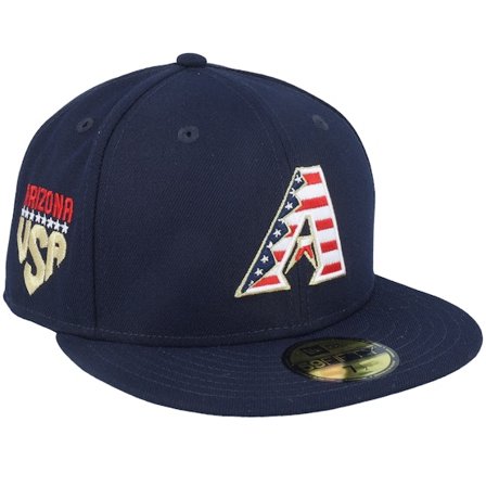 New Era - MLB Ble fitted Czapka Z Daszkiem - Arizona Diamondbacks MLB 4th Of July 23 59FIFTY Navy Fitted @ Hatstore