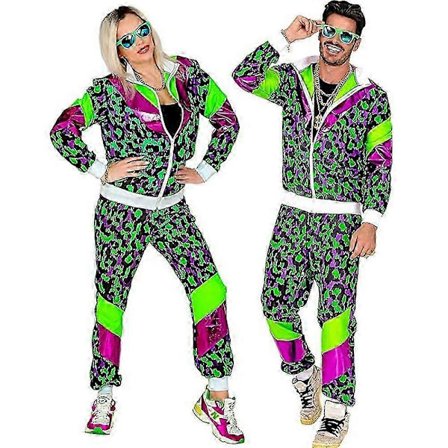 Par Dame Herre 80-talls 90-talls Joggedress Kostyme Shell Dress Retro Antrekk